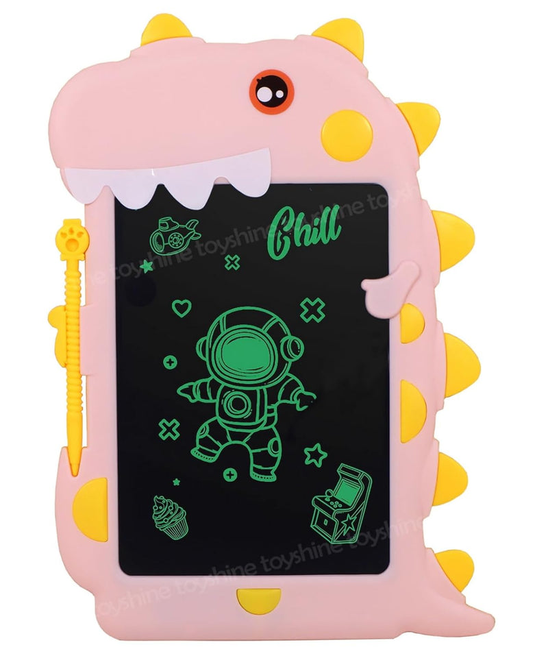 Toyshine Dinosaur Design Writing Tablet for Kids, 8.5 Inches LCD Tab f